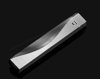 3D Ecco 7.7" - Stainless Steel , Modern Mezuzah Case . Made In Israel . Fits up to 6"/15 cm scrolls. Worldwide Free Shipping.
