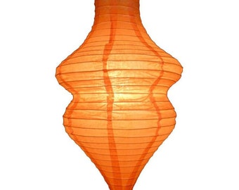 Orange Beehive Unique Shaped Paper Lantern, 10-inch x 14-inch