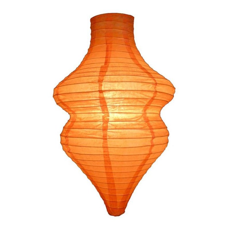 Orange Beehive Unique Shaped Paper Lantern 10inch X 14inch Etsy
