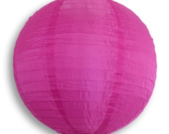 14" Ultra Violet Shimmering Nylon Lantern, Even Ribbing, Durable, Hanging