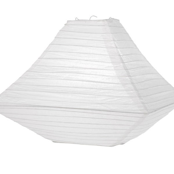 14" Beige Pagoda Unique Shaped Paper Lantern