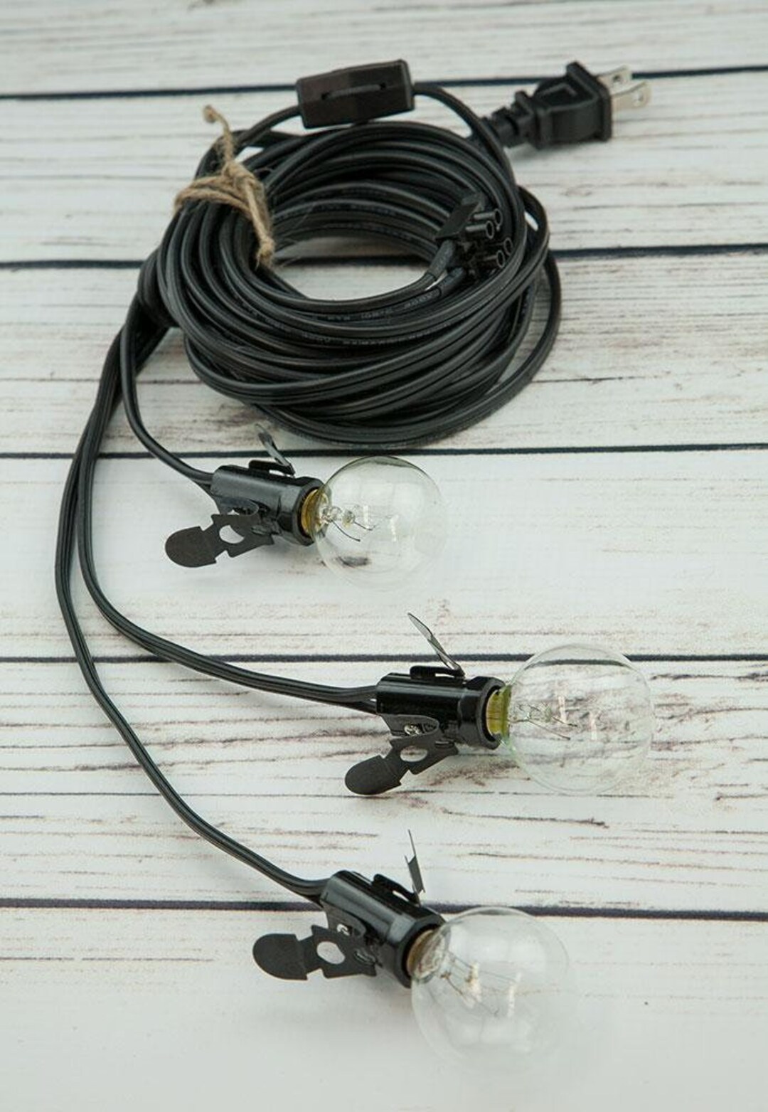 Triple Socket Black Pendant Light Lamp Cord for Star Lanterns, Switch