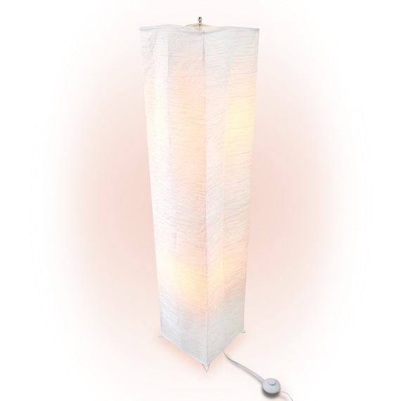 Hako Crepe Paper Floor Lamp With Foot Switch 4 Ft Tall Australia Hako Crepe Paper Floor Lamp With Foot, Asian Paper Floor Lamp