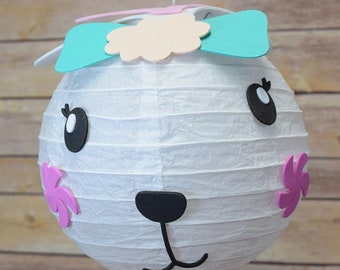 8" Paper Lantern Animal Face DIY Kit - Rabbit / Bunny (Kid Craft Project)