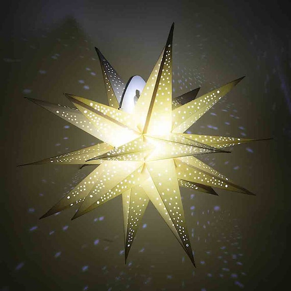Star cut out sale lamp