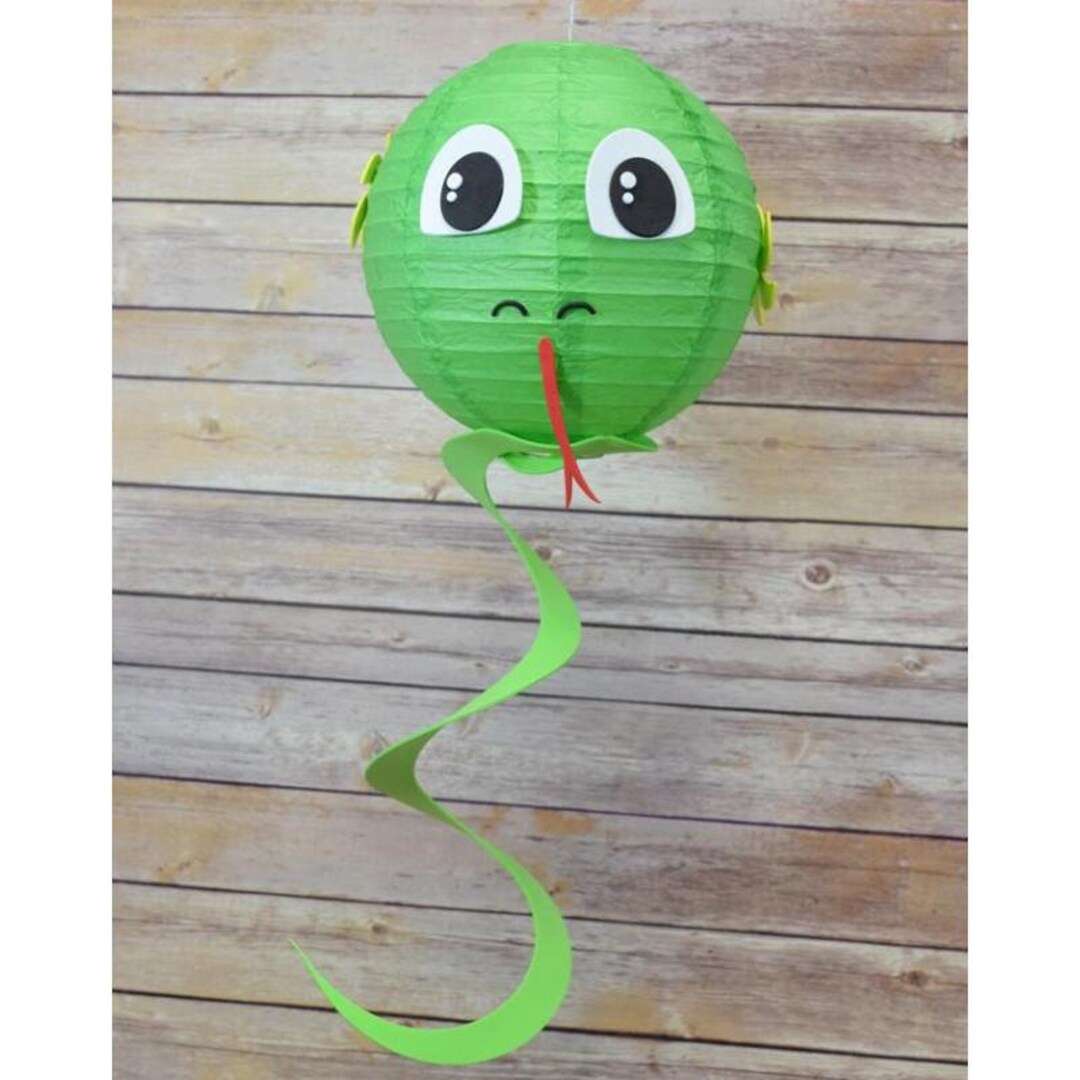 8 Paper Lantern Animal Face DIY Kit Snake kid Craft Etsy