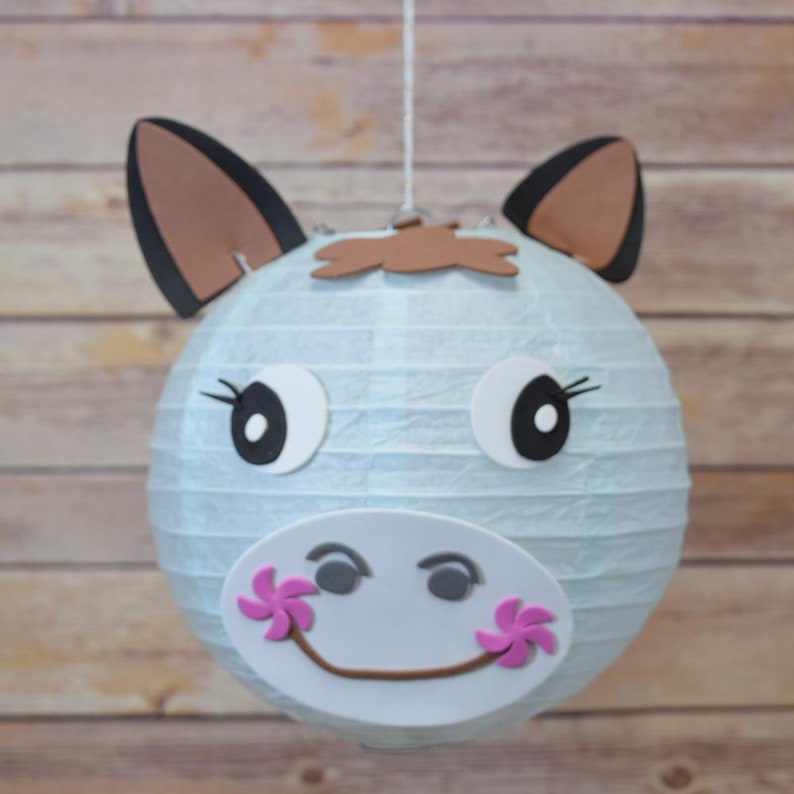 8 Paper Lantern Animal Face DIY Kit Horse / Pony kid Etsy