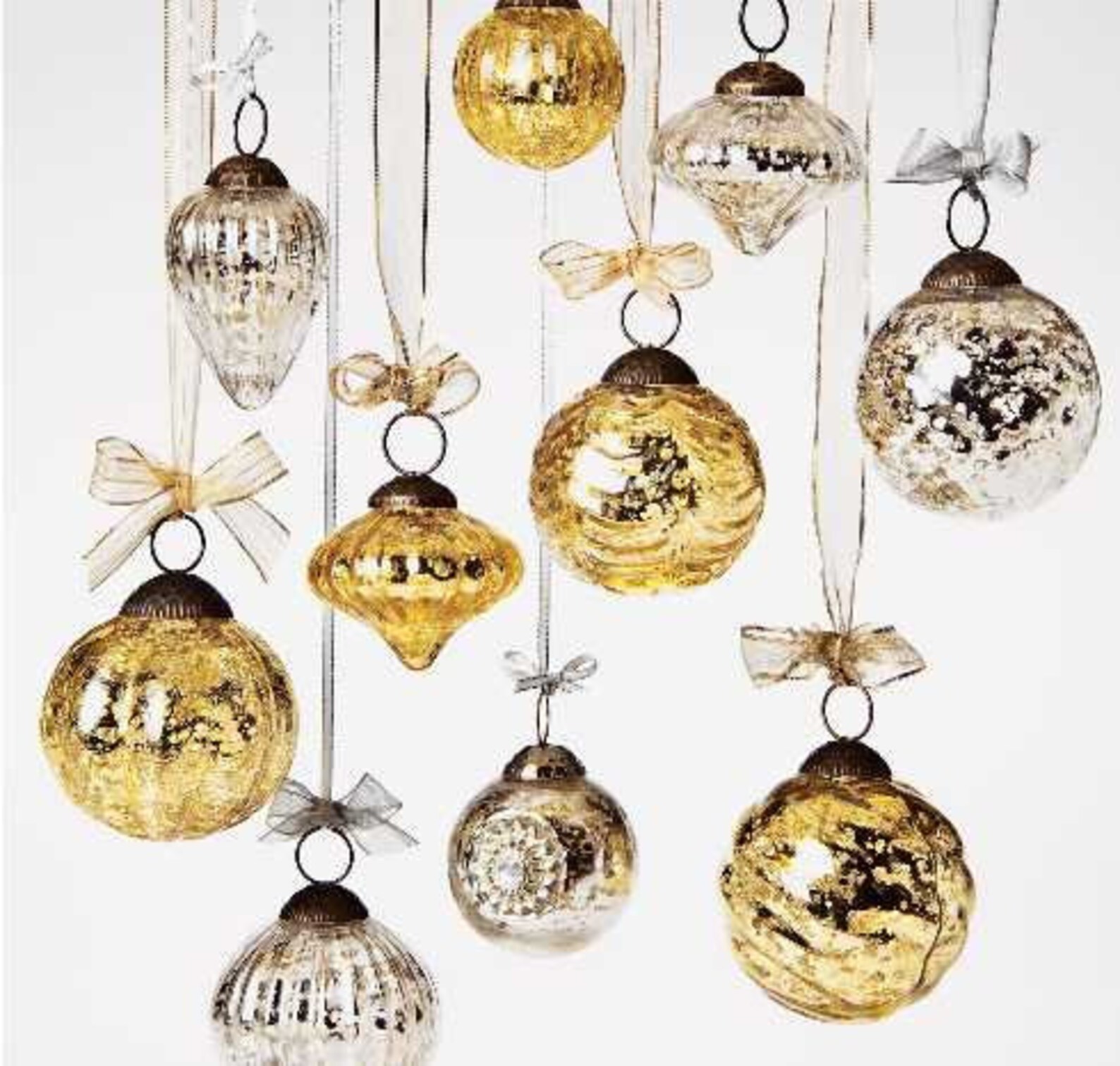 Mini Mercury Glass Ornaments