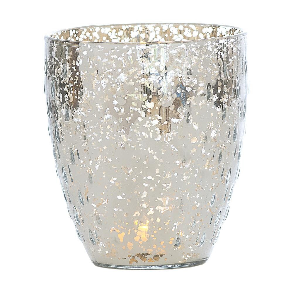 Vintage Mercury Glass Candle Holder 5.25inch Large Deborah Etsy