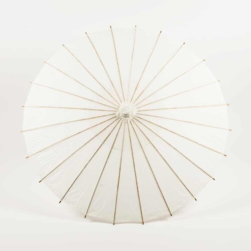32 White Paper Umbrella Wedding Parasols White Etsy