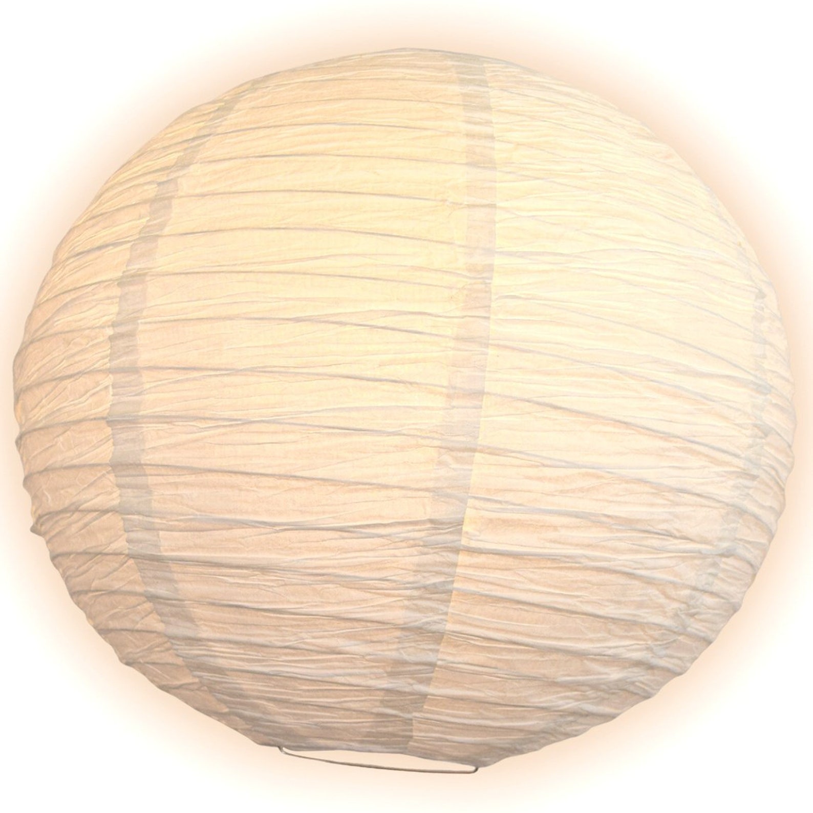 20 White Round Crepe Paper Lantern Even Ribbing Etsy