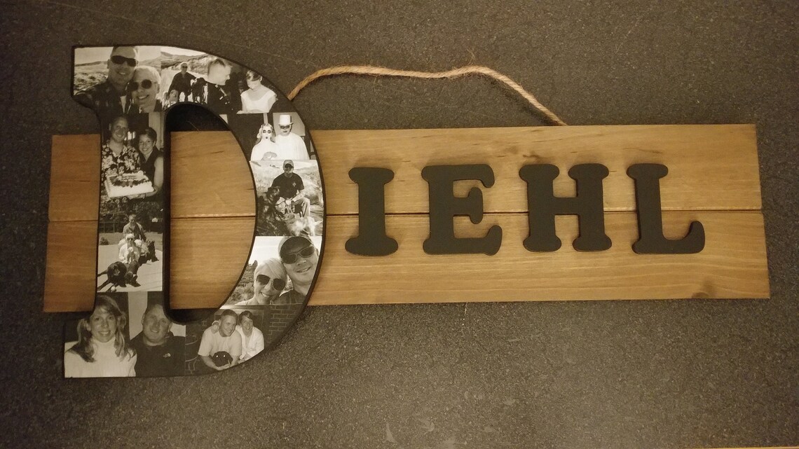 Last Name Wall Art Personalized Wood Letters Etsy