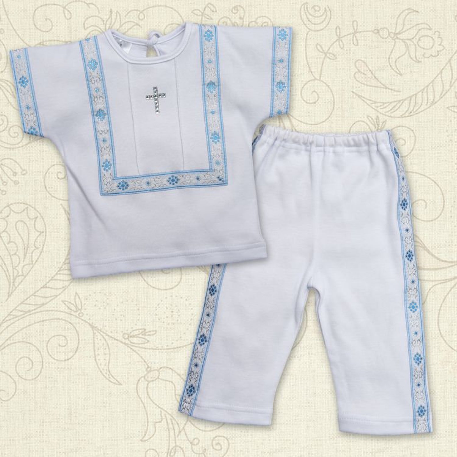 Boy's Baptism Gown Boy's Christening Outfit Baby Boy Etsy