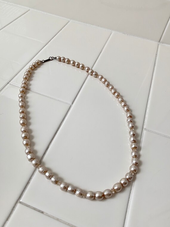 Vintage 1950s miriam haskell pearl necklace