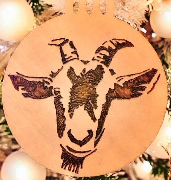 Where to find a wooden goat sign with a picture