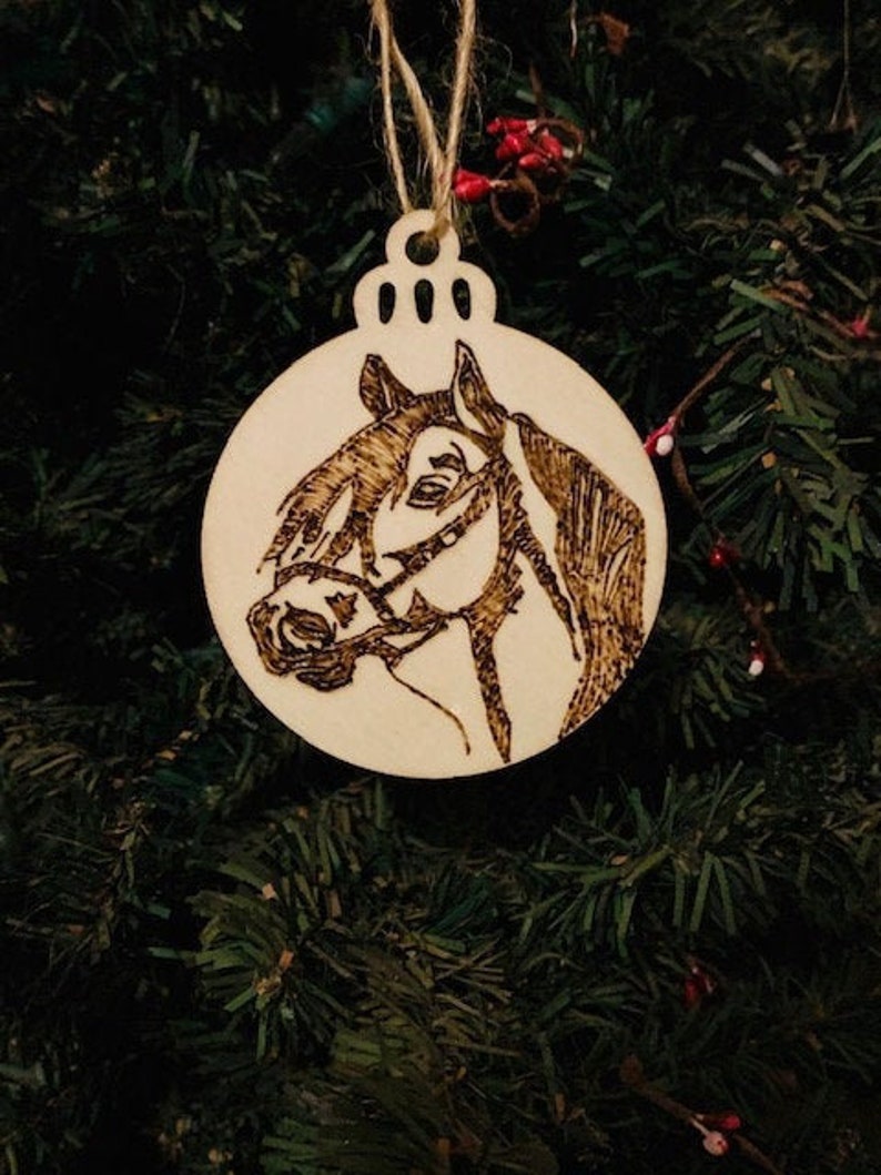 Wood Burning Ornament-Horse