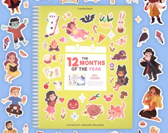 12 months Sticker Book