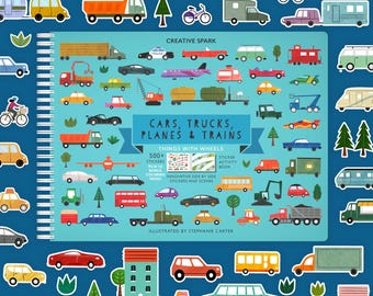 Cars Trucks Planes Sticker Book