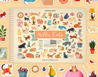 Hello Cats Sticker Book