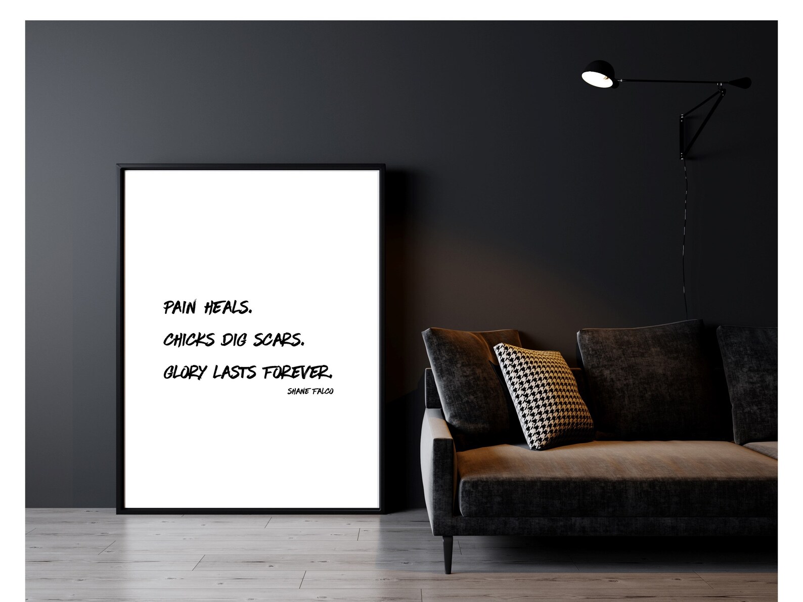 Pain Heals. Chicks Dig Scars. Glory Lasts Forever. Movie Quote Etsy UK