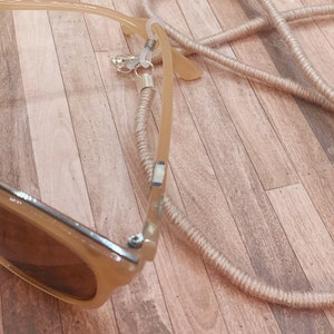 Eyeglass Chain / Sunglass Chain - Yarn Wrapped Rope Glasses Chain - Light Blush
