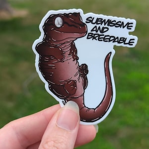 Submissive and breedable gargoyle gecko sticker