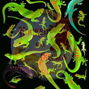 Day geckos art print