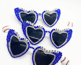 Custom Rhinestone Sunglasses: Game Day Party Sunnies
