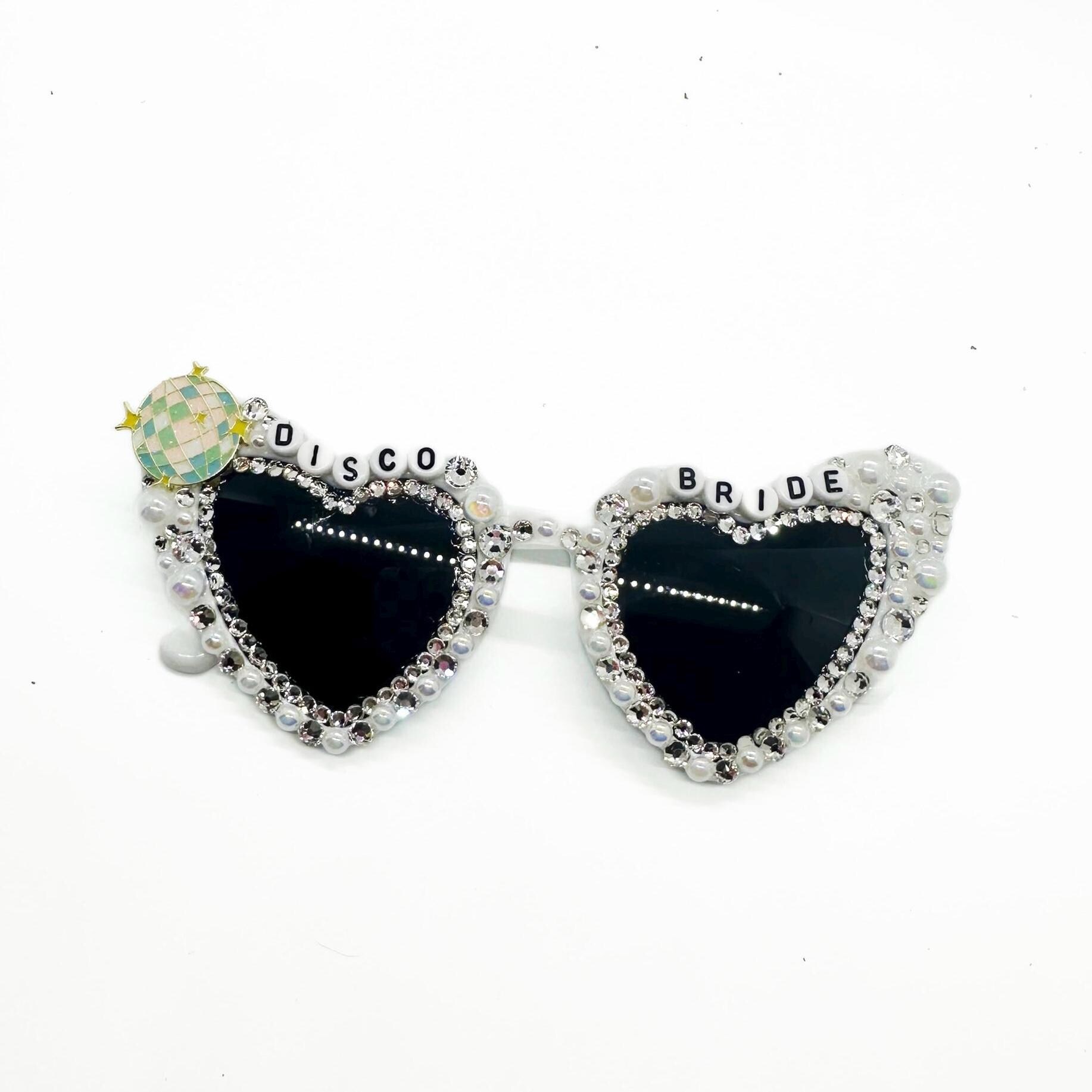 Bling Disco Heart Sunglasses Amazon.com: Etercycle Pink Heart Sunglasses, Bling Heart  main image 3