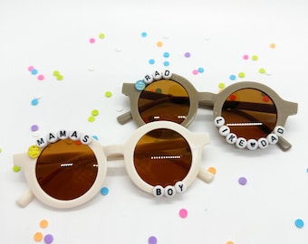Trendy kids custom personalized sunglasses girls sunnies boys mamas boy