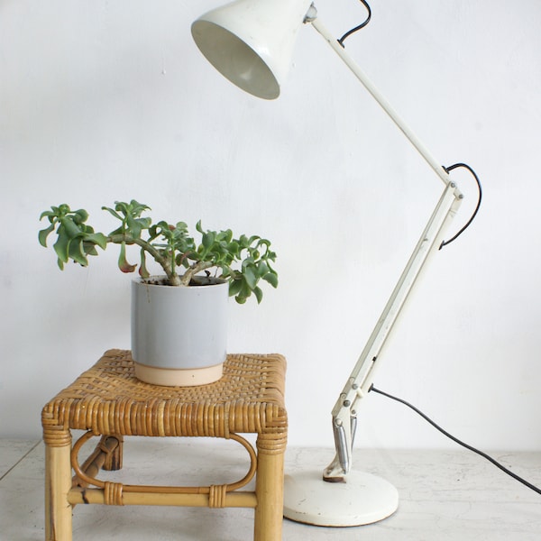 White Vintage Anglepoise Desk Lamp