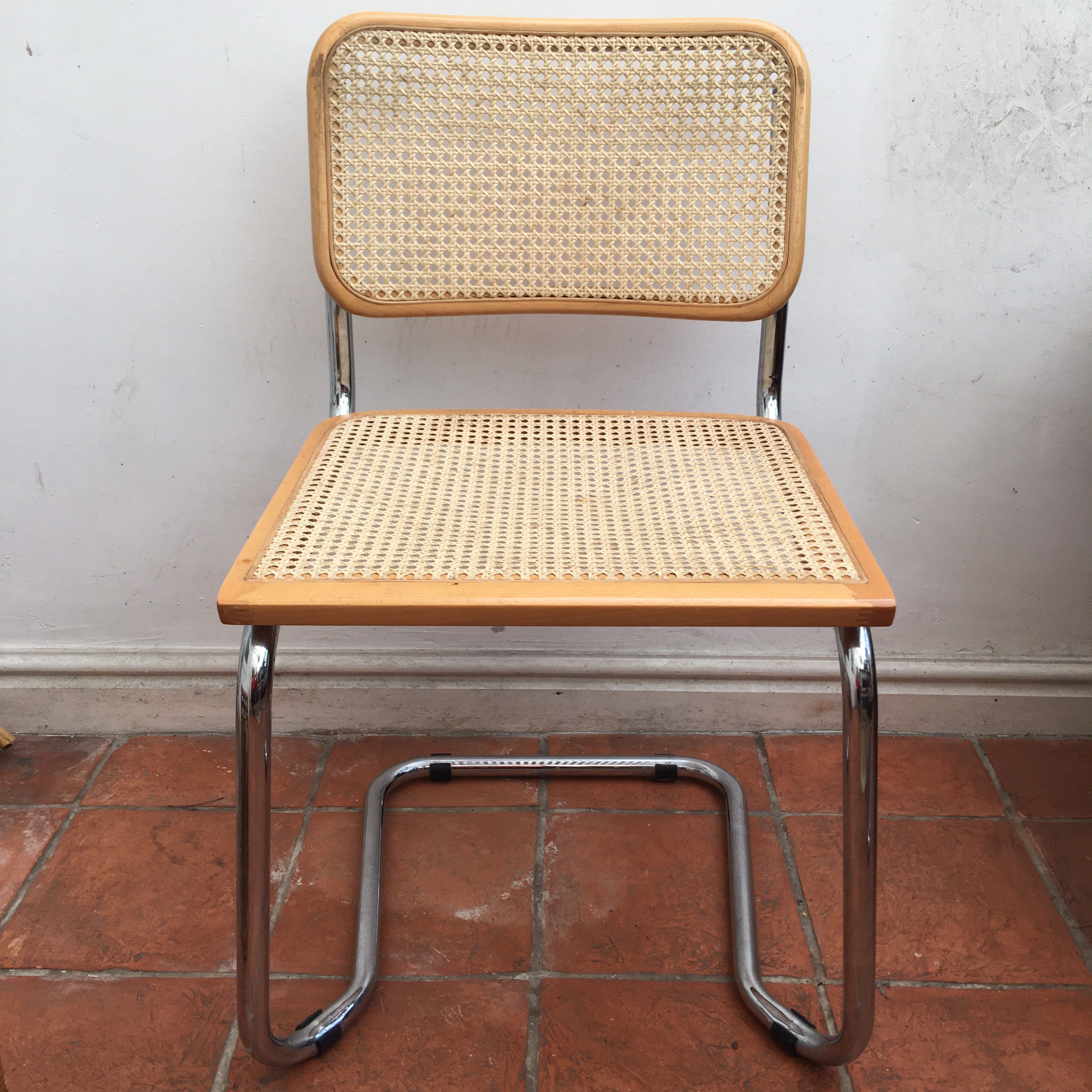 マルセル・ブロイヤー チェスカチェア /籐製シート /ダイニングチェア