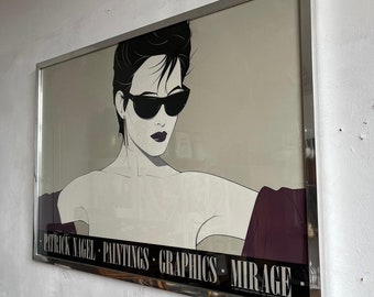 80s Patrick Nagel THE BOOK アートワーク フレーム付き
