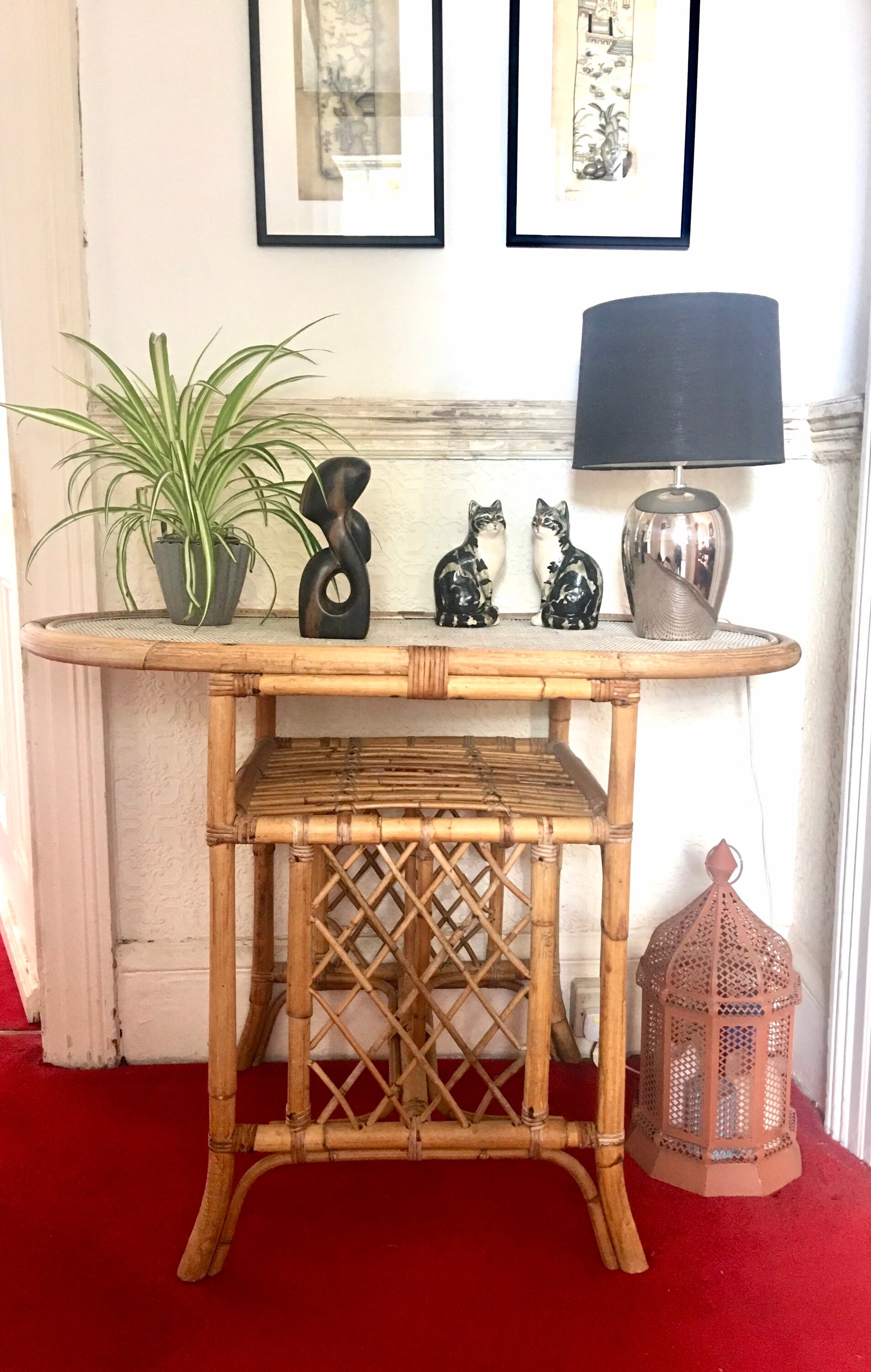 Vintage bamboo table deals
