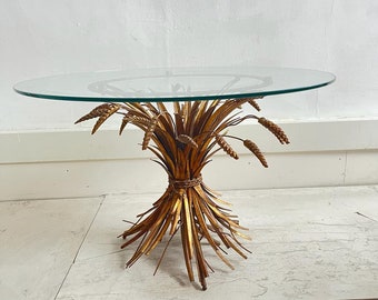 A mid-century modern “Sheaf of Wheat” coffee table