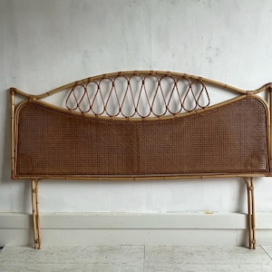 Rattan headboard sale etsy