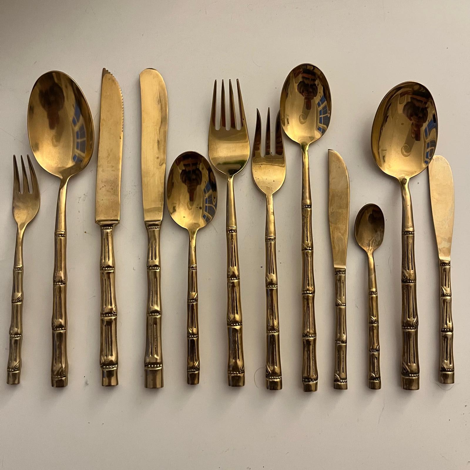 Thailand Solid Brass Flatware - Etsy