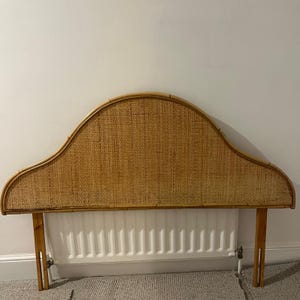 Vintage cane headboard for double bed