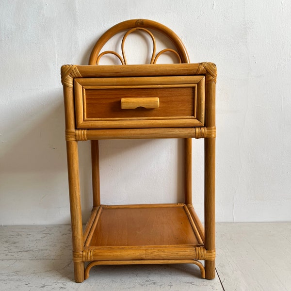 Bamboo Bedside Table Etsy UK