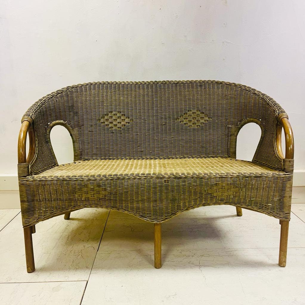 Wicker Loveseat Etsy UK