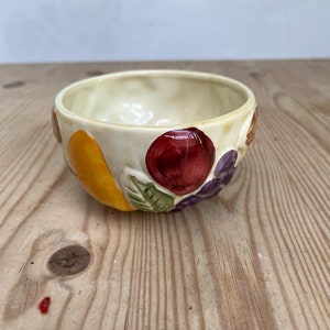 Siltone Pottery hand painted fruit sugar bowl/ Gift