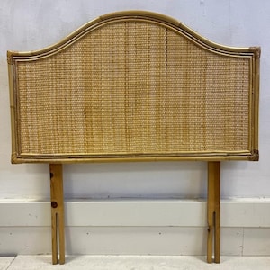 Mid Century Cane and bamboo single headboard