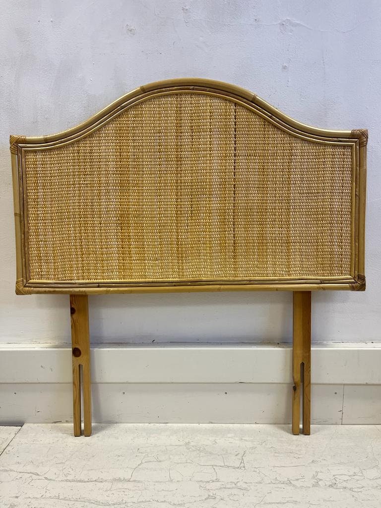 Mid Century Cane and Bamboo Single Headboard Etsy UK