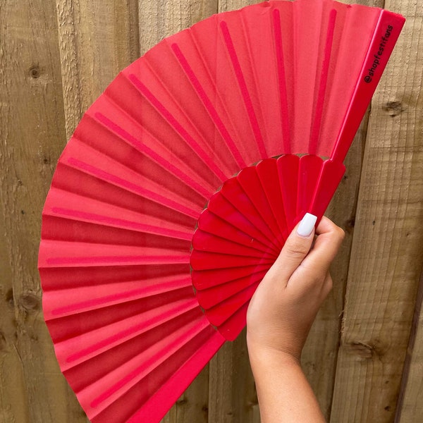 Red Fan - Etsy