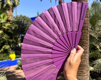 Purple Fan / Hand Folding Fan / Rave / Festival / Party / Wedding / Hen Party