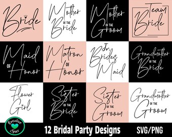 Download Wedding Party Svg Etsy