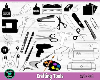 Crafting Tools SVG Bundle, Craft SVG, Crafting svg, Crafting Tool Clipart svg