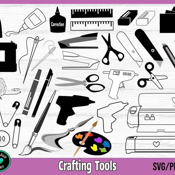 Crafting Tools SVG Bundle, Craft SVG, Crafting svg, Crafting Tool Clipart svg