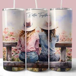 Beste vriend citeer Tumbler Wrap, 20 oz Skinny Tumbler Sublimatie PNG, Rechte en taps toelopende Tumbler Wrap, Instant Download, Friends Tumbler