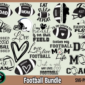 Football SVG Bundle, Football SVG, PNG, Football Mom svg, Football Shirt svg, Football Sayings svg